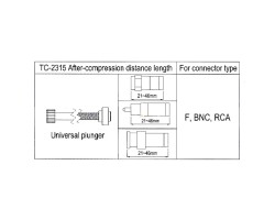 คีมอัดหัว BNC, RG6 ชนิดกันน้ำ LINK รุ่น TC-2315