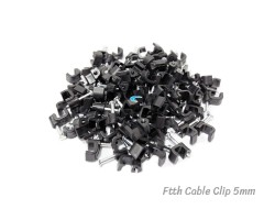 กิ๊บตอกสายไฟเบอร์ออฟติก FTTH Flat Type 1-6 Core