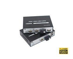 HDMI To Fiber 1080p + USB 20KM (Loop Out)