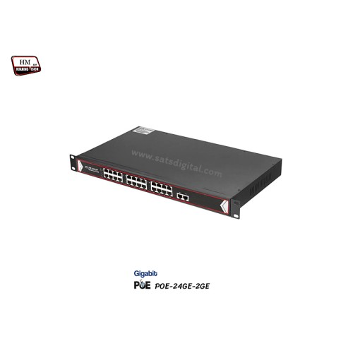 Gigabit POE Switch 24GE POE + 2GE (Rack)