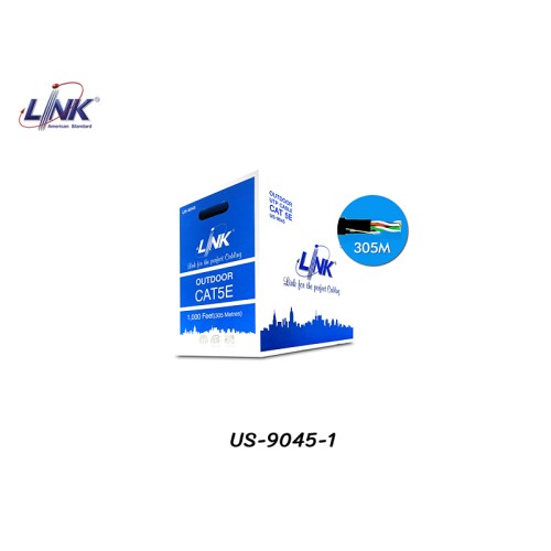 สายแลน Cat5E 100 เมตร Outdoor LINK รุ่น US-9045-1
