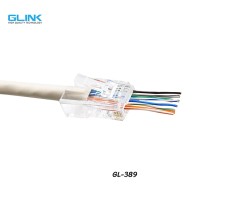 หัวแลน CAT6 UTP แบบทะลุ GLINK รุ่น GL-389 [100 ตัว]