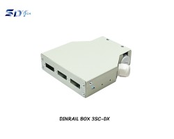 DIN Rail Terminal Box Duplex Indoor 6 Core ไม่รวมตัวต่อ
