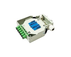 DIN Rail Terminal Box SC/APC Indoor 6 Core