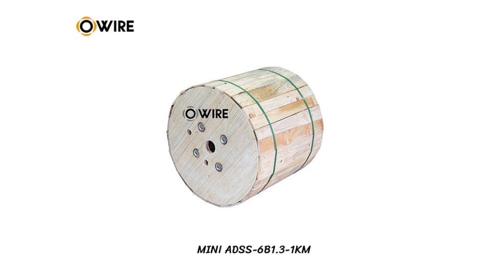 สายไฟเบอร์ออฟติก MINI ADSS SM 6 CORE (1KM)