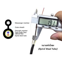 สายไฟเบอร์ออฟติก FIG.8 SM 2 CORE Armored LSZH (1KM) สายไฟเบอร์ออฟติก FIG.8 SM 2 CORE Armored LSZH (1KM)