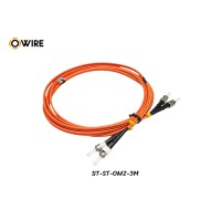 Patch Cord ST-ST MM OM2 Duplex ยาว 3 เมตร