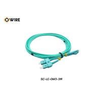 Patch Cord SC-LC MM OM3 Duplex ยาว 3 เมตร Patch Cord SC-LC MM OM3 Duplex ยาว 3 เมตร