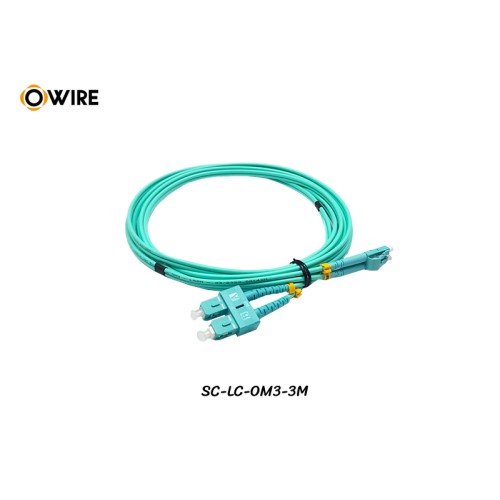 Patch Cord SC-LC MM OM3 Duplex ยาว 3 เมตร