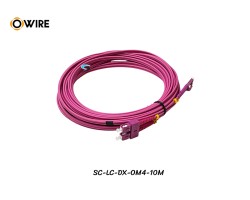 Patch Cord SC-LC MM OM4 Duplex ยาว 10 เมตร