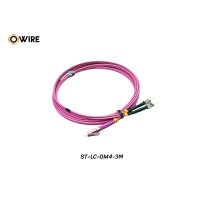 Patch Cord ST-LC MM OM4 Duplex ยาว 3 เมตร