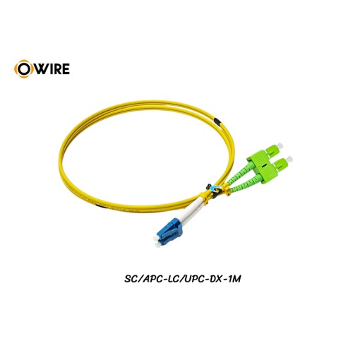 Patch Cord Fiber SC/APC-LC/UPC SM Duplex ยาว 1 เมตร Patch Cord Fiber SC/APC-LC/UPC SM Duplex ยาว 1 เมตร