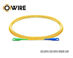 Patch Cord SC/APC-SC/UPC SM Simplex ยาว 3 เมตร