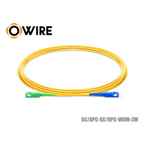 Patch Cord SC/APC-SC/UPC SM Simplex ยาว 3 เมตร