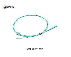 Pigtail 1 Core LC/UPC MM OM3 2mm ยาว 1.5 เมตร