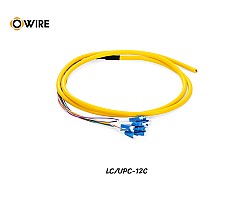 Pigtail 12 Core LC/UPC SM 0.9mm ยาว 1.5 เมตร