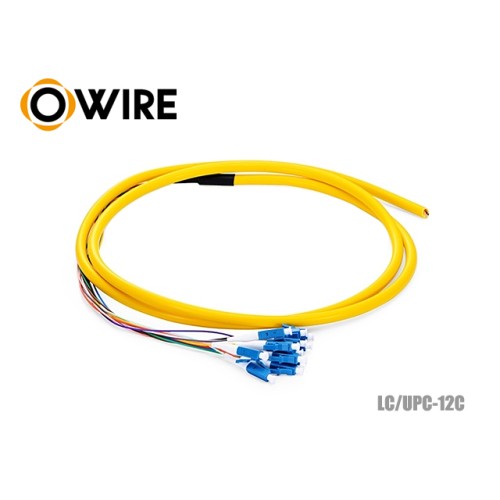 Pigtail 12 Core LC/UPC SM 0.9mm ยาว 1.5 เมตร