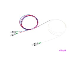 PLC Splitter FC/APC 1X2 MINI Type (60:40)