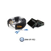 สายไฟเบอร์ออฟติก 2 Core 50 เมตร + Media DX 10/100