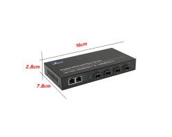 Gigabit Fiber SFP Switch 4 Port + 2GE