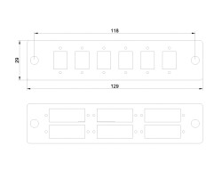 SNAP-IN Aluminum Plate 6ST SM Simplex