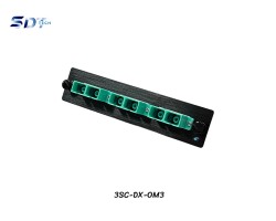 SNAP-IN Aluminum Plate 3SC Aqua OM3 Duplex