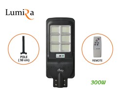 โคมไฟถนนโซล่าเซลล์ LUMIRA รุ่น LSC-024 300W