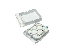 กล่องพักสายไฟเบอร์ออฟติก 2 Core Indoor (มีฝาปิด)