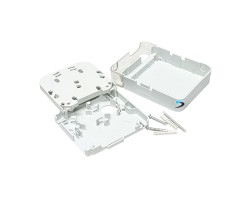 กล่องพักสายไฟเบอร์ออฟติก 2 Core Indoor (มีฝาปิด)