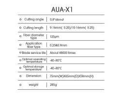 แท่นตัดสายไฟเบอร์ออฟติก Fiber Cleaver รุ่น AUA-X1